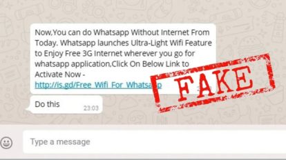 spot fake WhatsApp messages