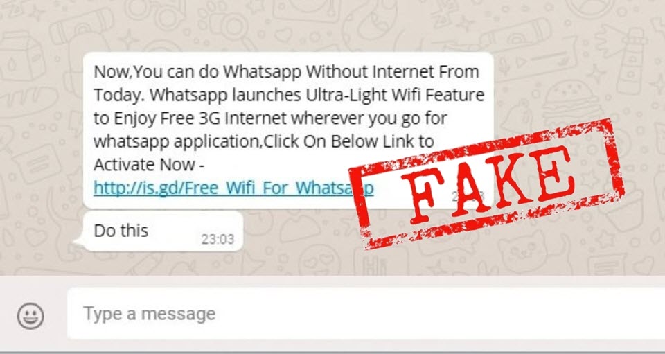 application faux message whatsapp