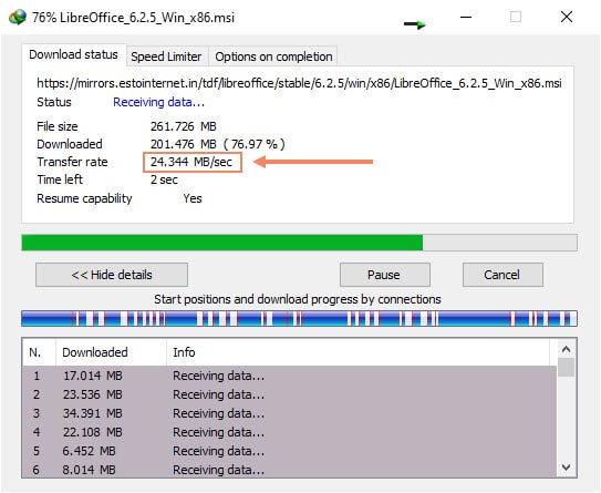 Internet Download Manager After Tweak Speed