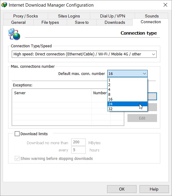 how to increase the ing speed of idm