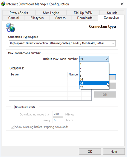 how to reset idm settings