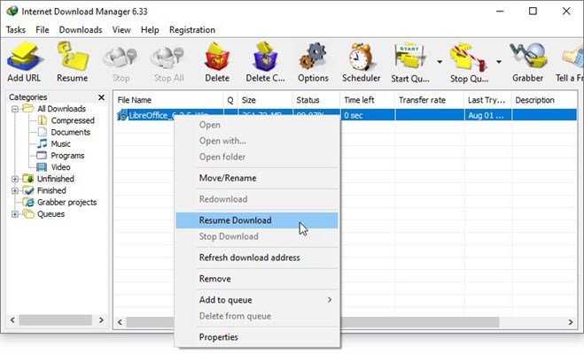 how to change location in idm