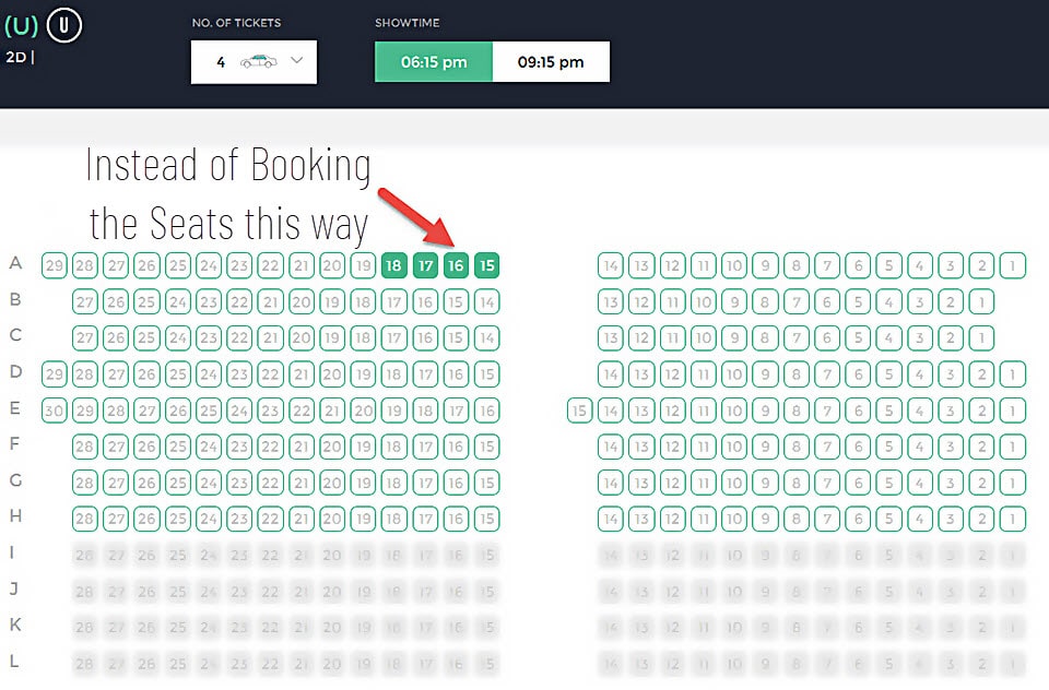 Regular tickets booking way