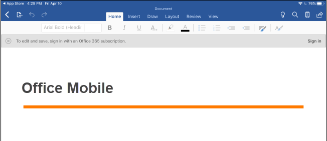 Microsoft Office Mobile Apps